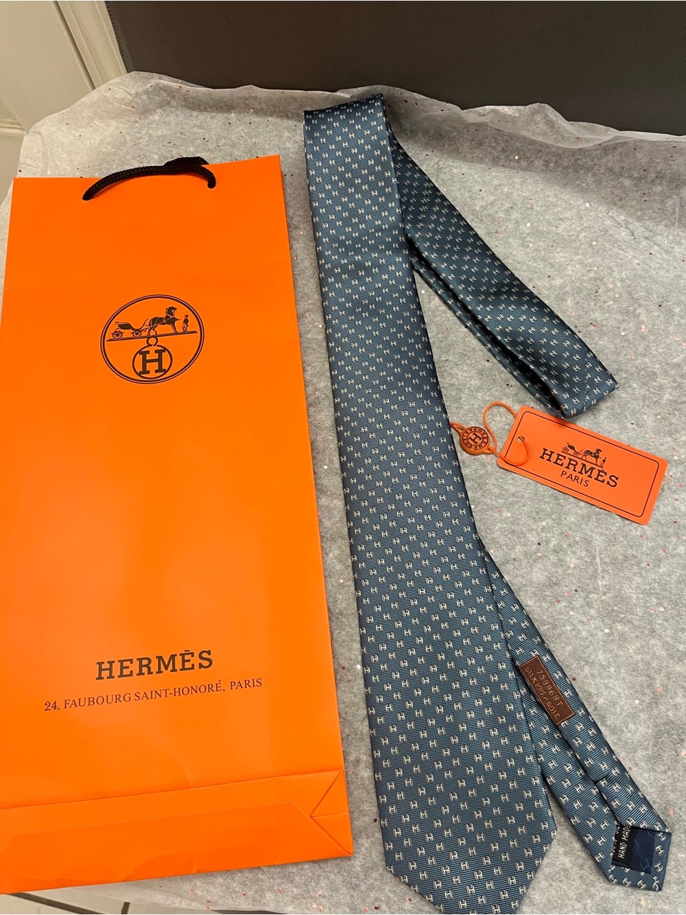 Men’s Silk Tie in Slate Blue